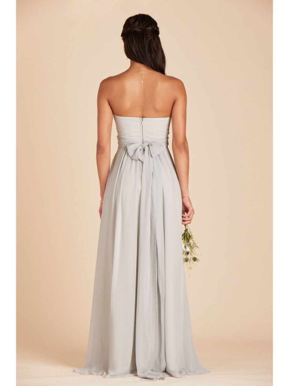 Birdy Grey NWT Grace Covertible Dress in Chiffon Dove Gray size Large - Picture 2 of 15
